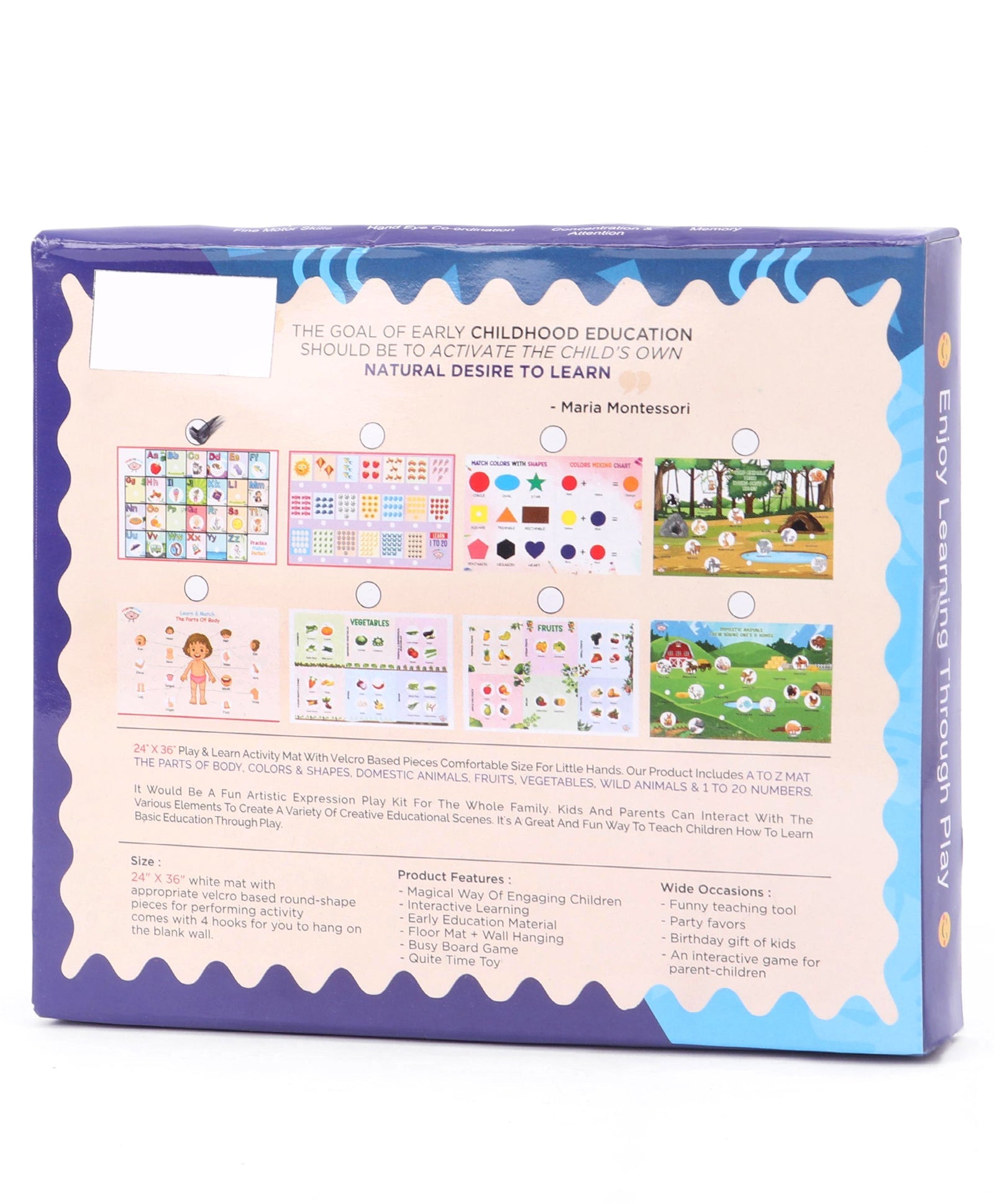 Alphabet Activity Mat Woods for Dudes