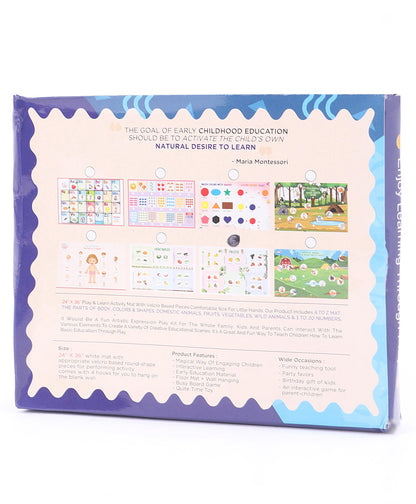 Play & Learn Vegetables Activity Mat - Multicolour Woods for Dudes