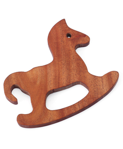 Animal Shaped Neem Wood Teether Pack of 2 - (Color May Vary) Woods for Dudes