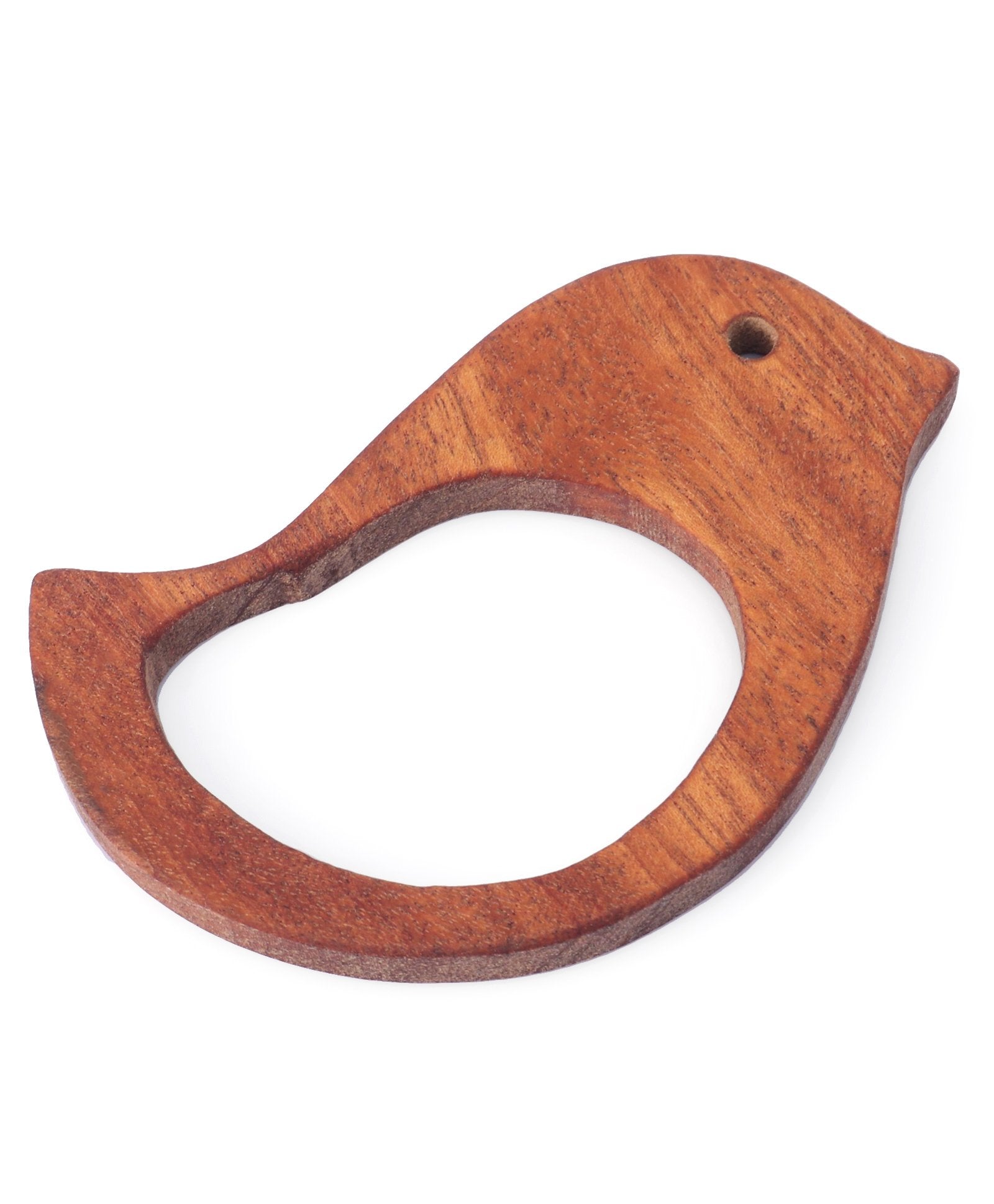 Bird & Square Shaped Neem Wood Teether Pack of 2 - Brown Woods for Dudes