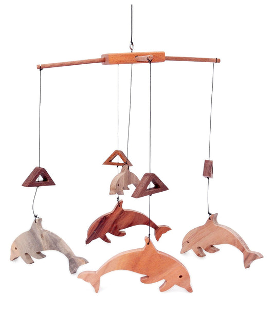 Dolphin Crib & Stroller Hanging Toy - Brown Woods for Dudes