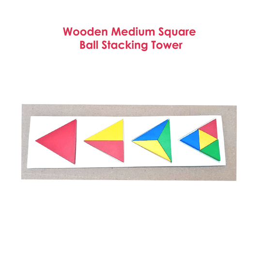 Wooden Fraction of Triangle Board Toy Woods for Dudes