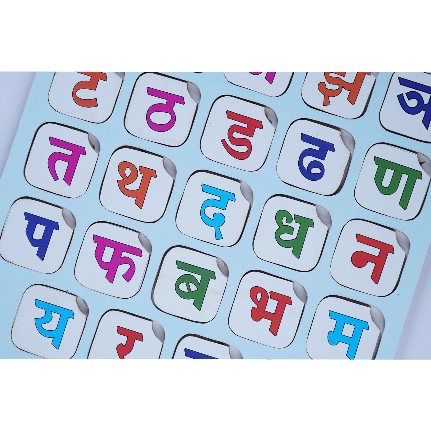 Hindi Varnamala: Wooden Alphabet Learning Board for Kids Woods for Dudes