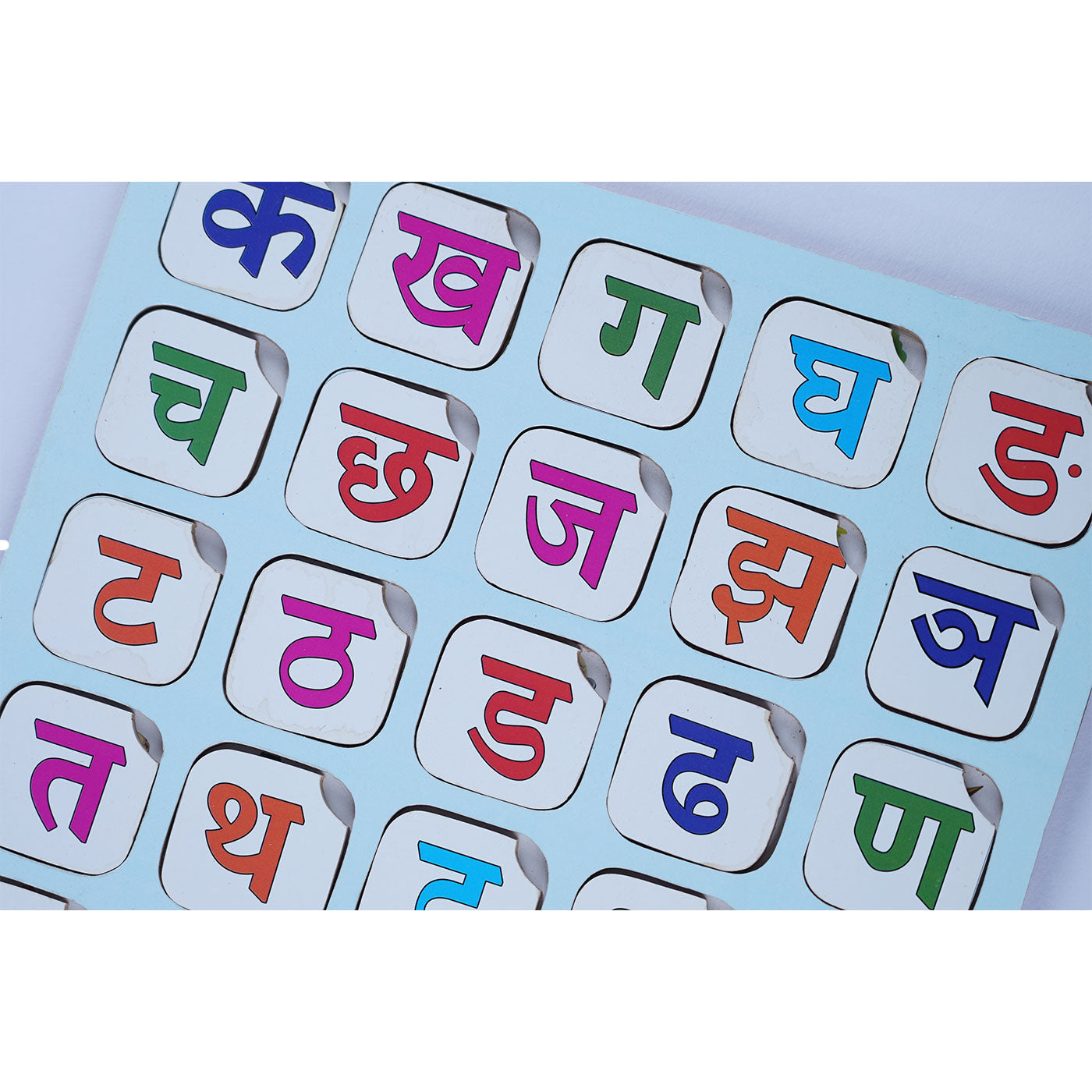 Hindi Varnamala: Wooden Alphabet Learning Board for Kids Woods for Dudes