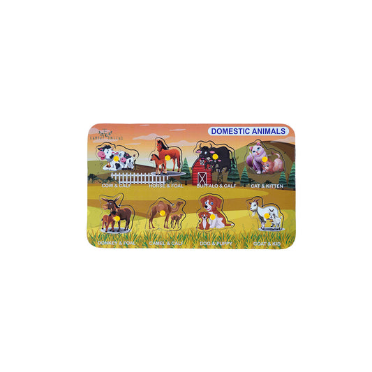 Domestic Animals Puzzle: Fun Learning Toy for Kids Woods for Dudes