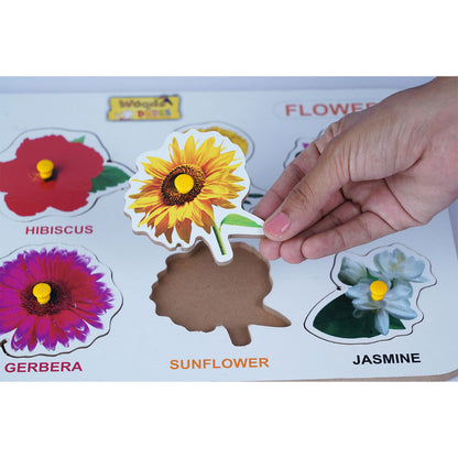 Flower Puzzle: Fun and Educational Toy for Kids Woods for Dudes