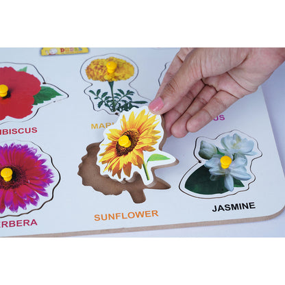 Flower Puzzle: Fun and Educational Toy for Kids Woods for Dudes