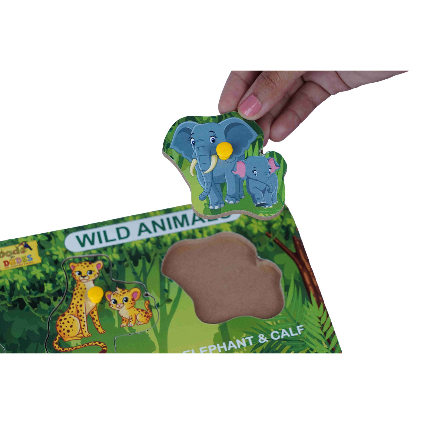 Wild Animals: Engaging Educational Puzzle for Kids Woods for Dudes