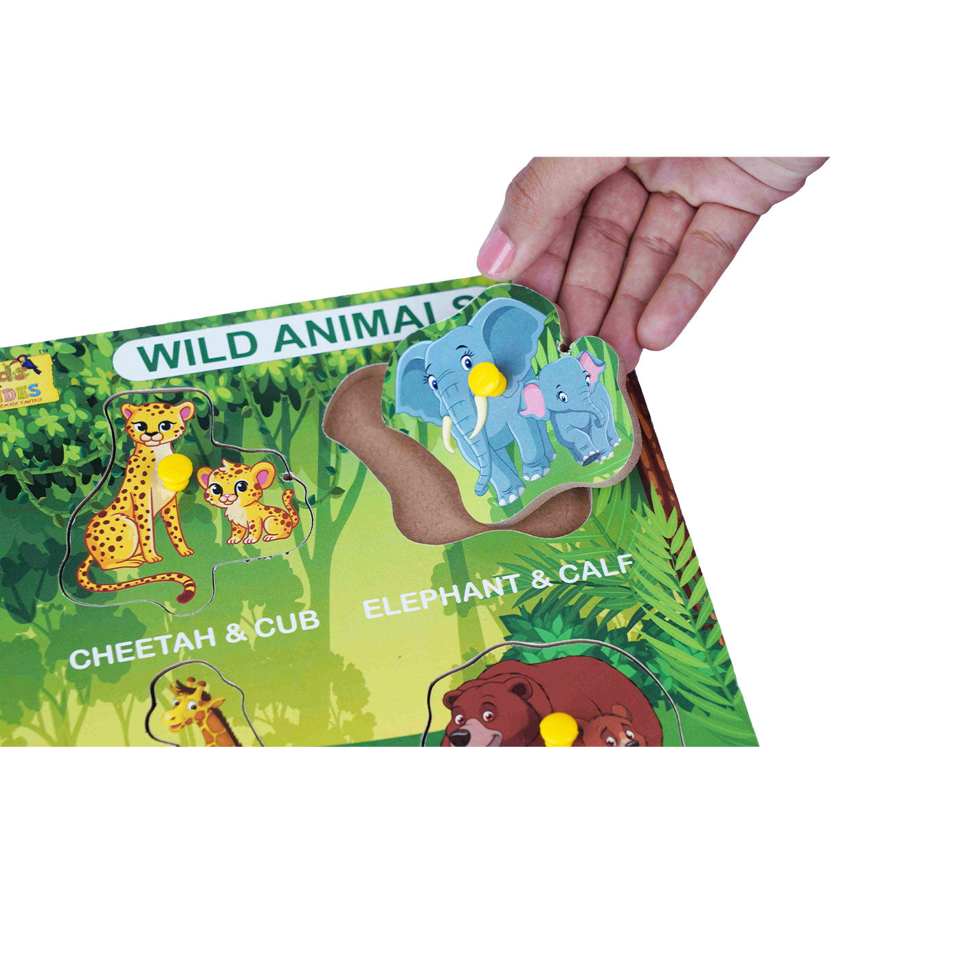 Wild Animals: Engaging Educational Puzzle for Kids Woods for Dudes