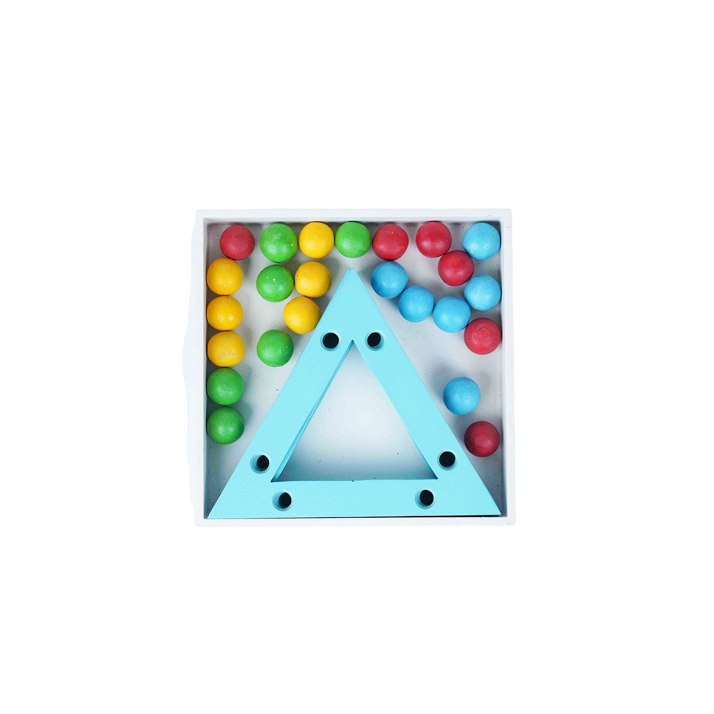 Ball Stacking Towers (Big) Triangle: Fun and Educational Toy Woods for Dudes