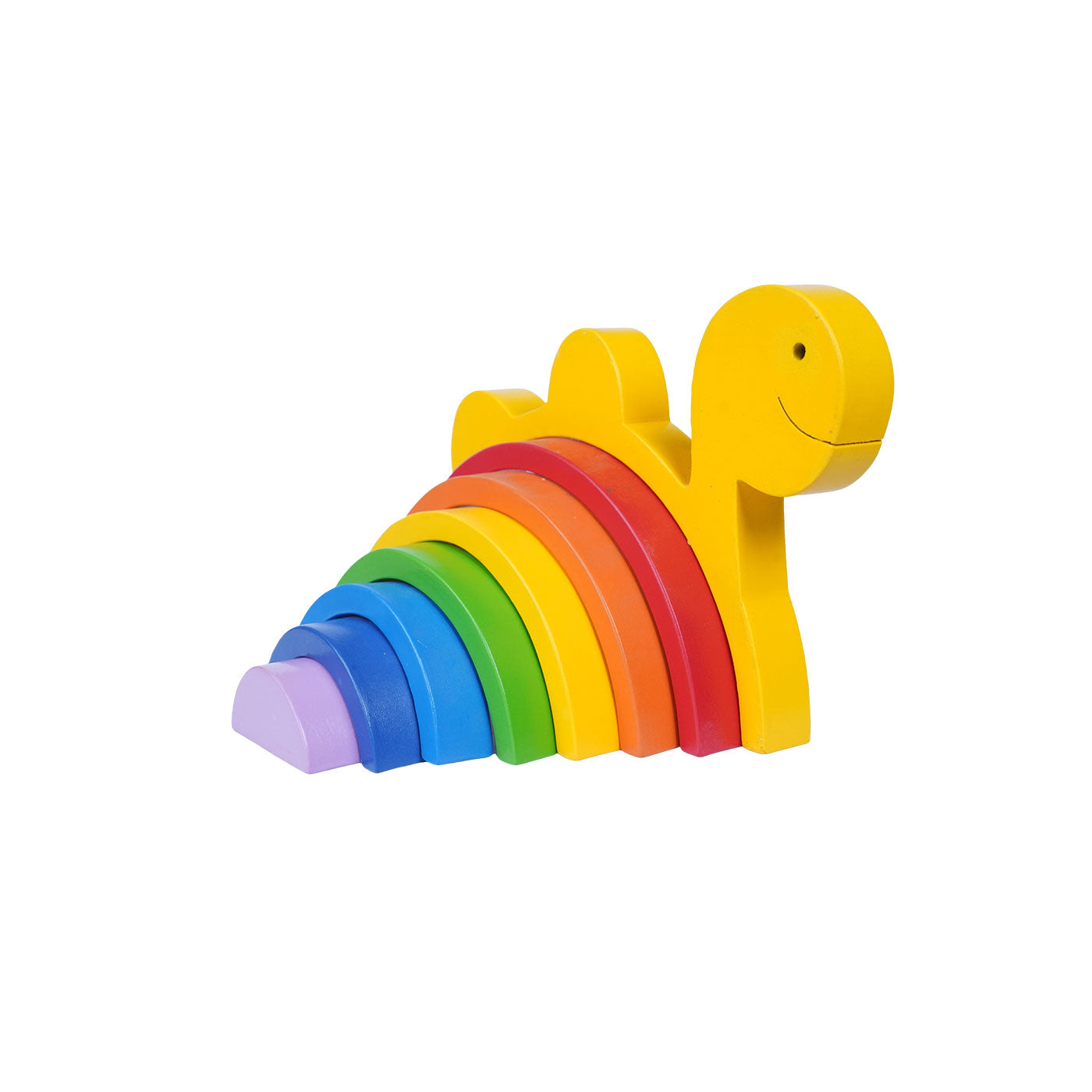 Rainbow Stacker Dino: Versatile Wooden Toy for Toddlers Woods for Dudes