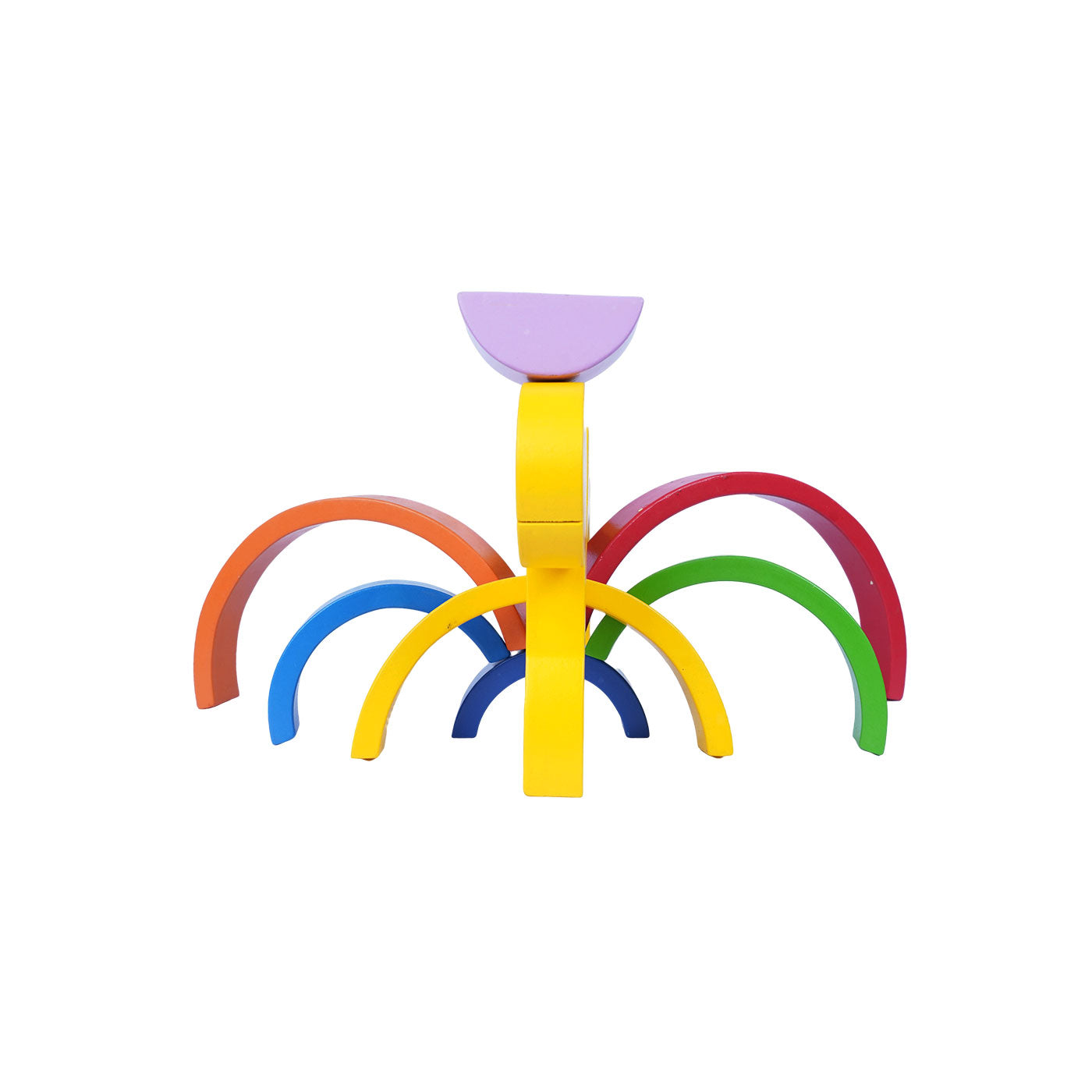 Rainbow Stacker Dino: Versatile Wooden Toy for Toddlers Woods for Dudes