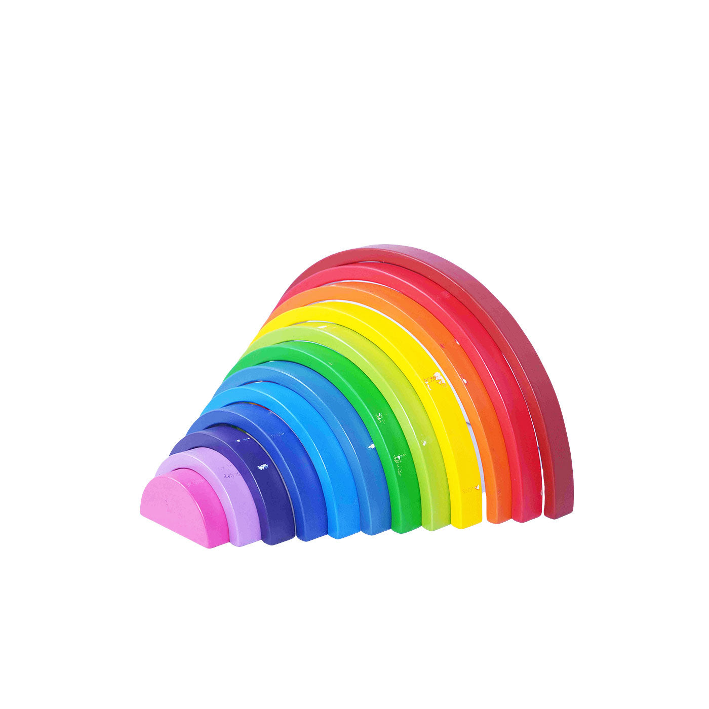 Rainbow Stacker (12 Color) : Versatile Wooden Toy for Toddlers Woods for Dudes