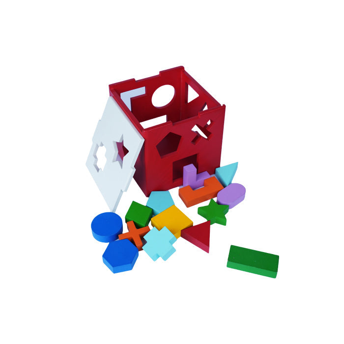 Shape Sorter (BIG): Educational Wooden Puzzle Toy for Toddlers Woods for Dudes