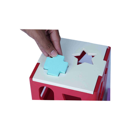 Shape Sorter (BIG): Educational Wooden Puzzle Toy for Toddlers Woods for Dudes