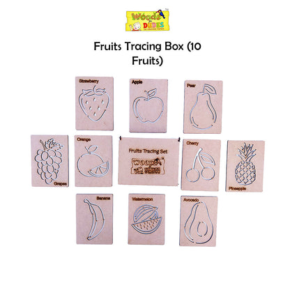 Fruits Tracing Box (10 Fruits) Woods for Dudes