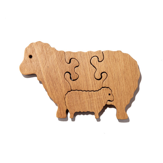 Mama Sheep Baby Sheep Puzzle Woods for Dudes