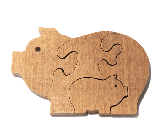 Papa Pig Piglet Puzzle Woods for Dudes