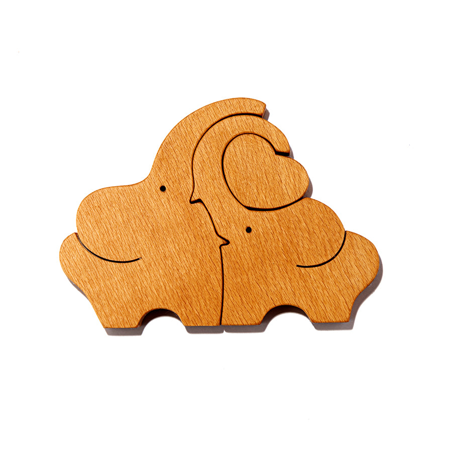 Cuddly Elephants Puzzle Woods for Dudes