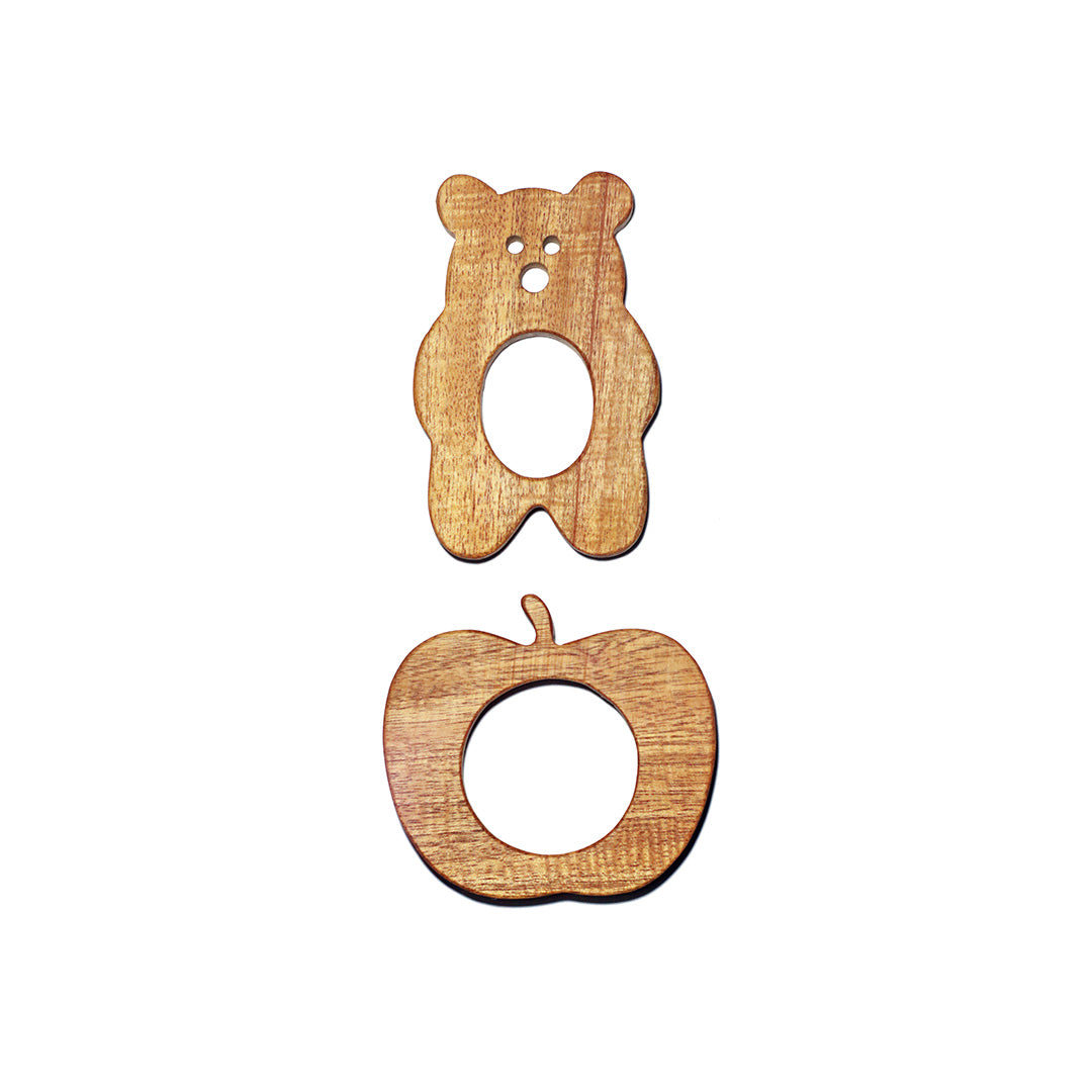 The Cheer Bear Healthy Apple Teethers Woods for dudes