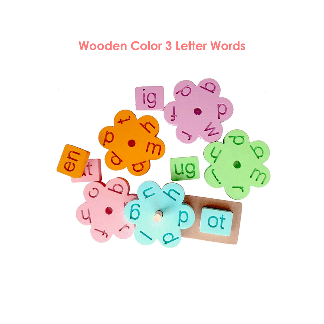 Wooden Color 3 Letter Words Woods for Dudes