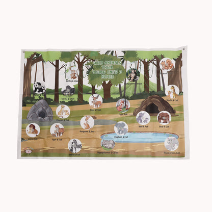 Wild Animals Activity Mat Woods for Dudes